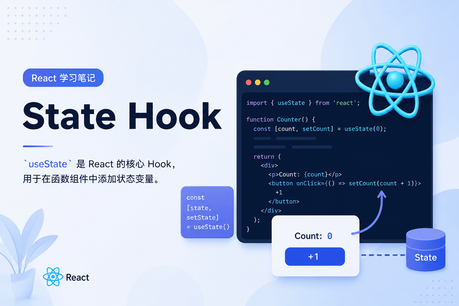 React 学习笔记：State Hook
